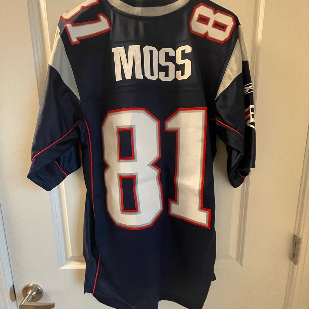 Authentic stitched Randy Moss Reebok Patriots Jersey